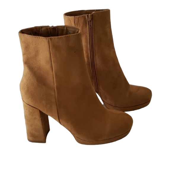 FOREVER 21 4" HEELED ANKLE BOOTS BROWN FAUX SUEDE NWT (SEE DESCRIPTION) … - Picture 3 of 12
